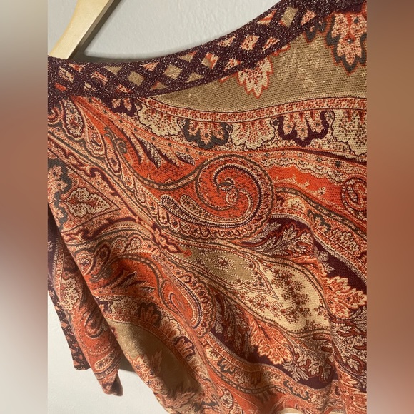 Chico’s NWT Coco Paisley Detail Pullover Size 1 (US Size 8/M) - Picture 10 of 10